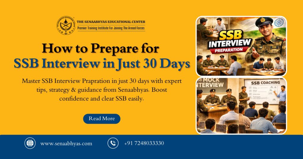 SSB Interview in Just 30 Days