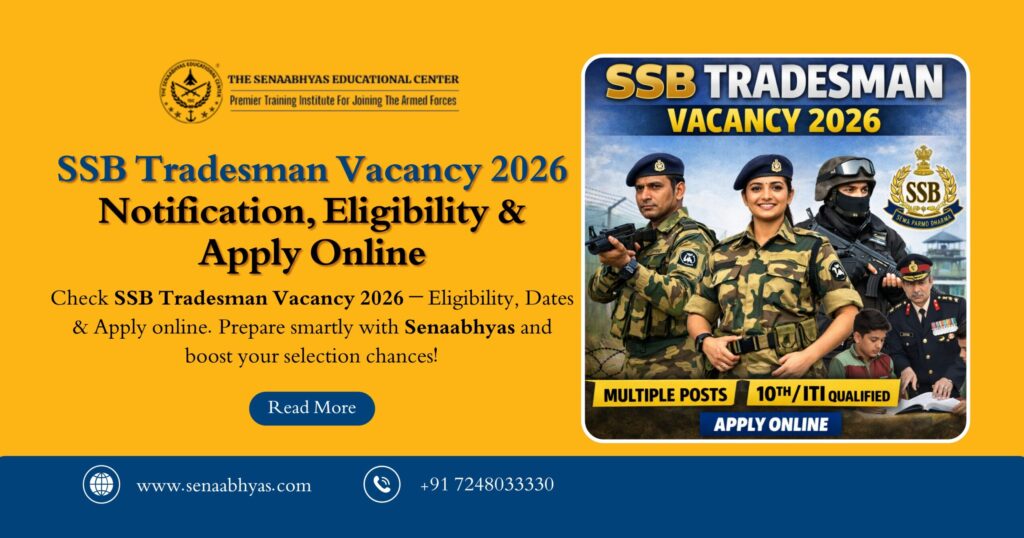 SSB Tradesman Vacancy 2026