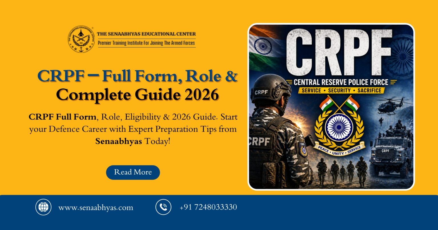 CRPF – Full Form, Role & Complete Guide 2026