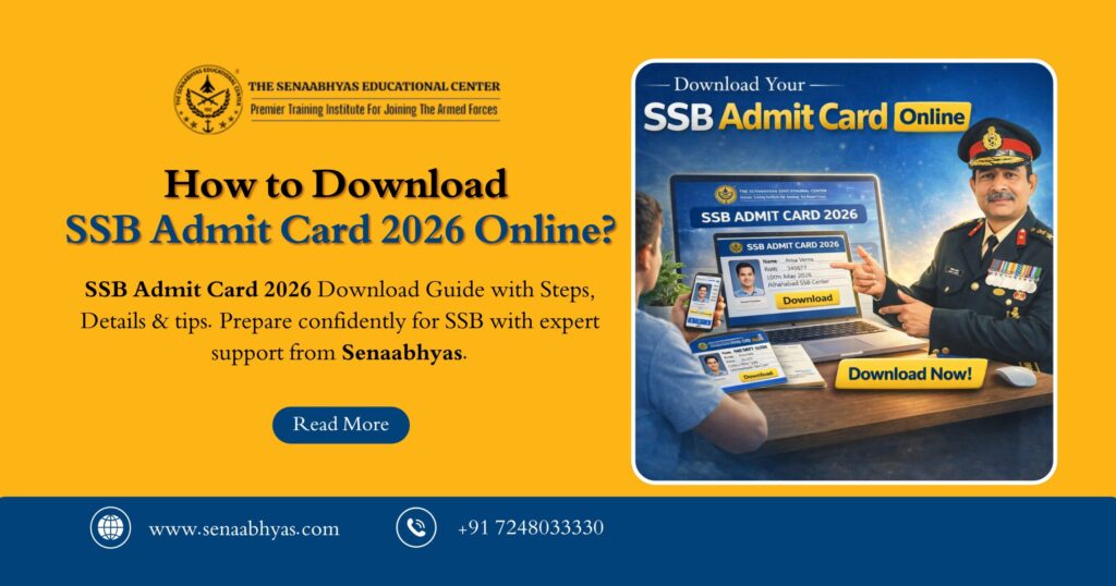 SSB Admit Card 2026