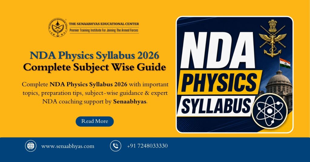 NDA Physics Syllabus