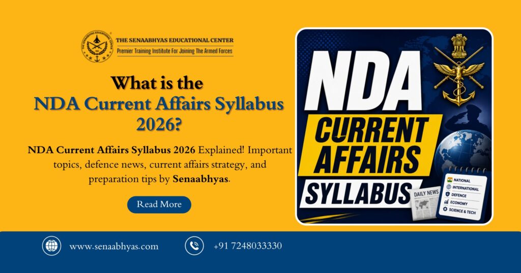 NDA Current Affairs Syllabus